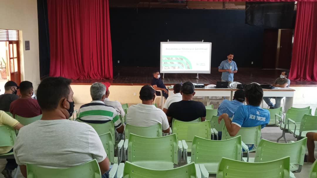 Secretaria de Meio Ambiente e Aquicultura em parceria com o SENAR promove palestra para os piscicultores do município