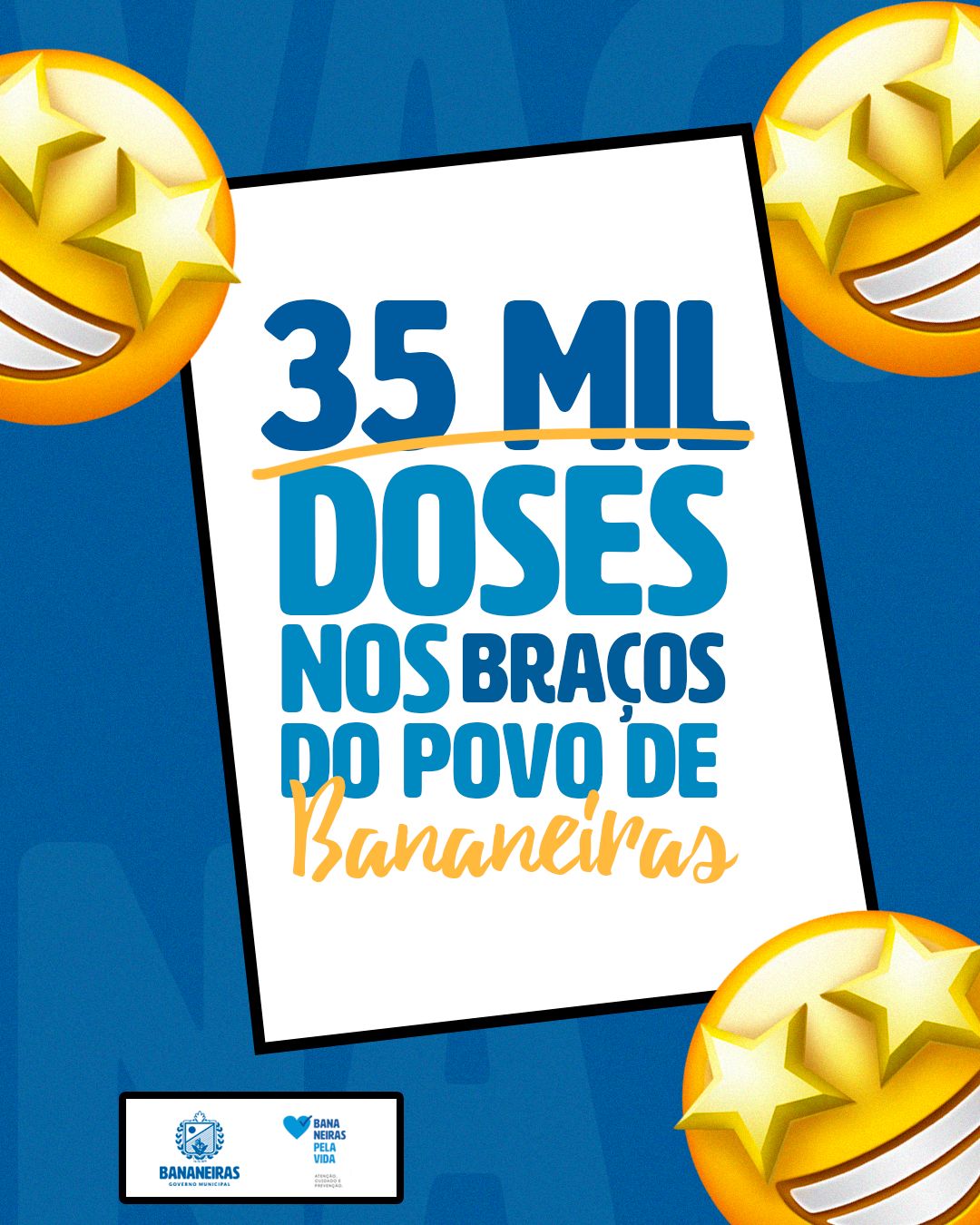 Município de Bananeiras chega a marca das 35 mil doses aplicadas contra COVID-19
