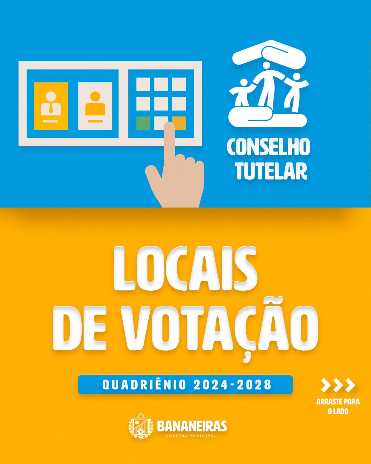 CMDCA divulga locais de votação para eleição do Conselho Tutelar 2023