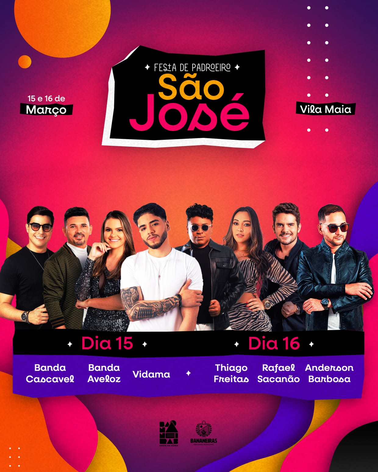 Divulgada a programação da Festa de Padroeiro “São José” 2024, no Distrito de Vila Maia