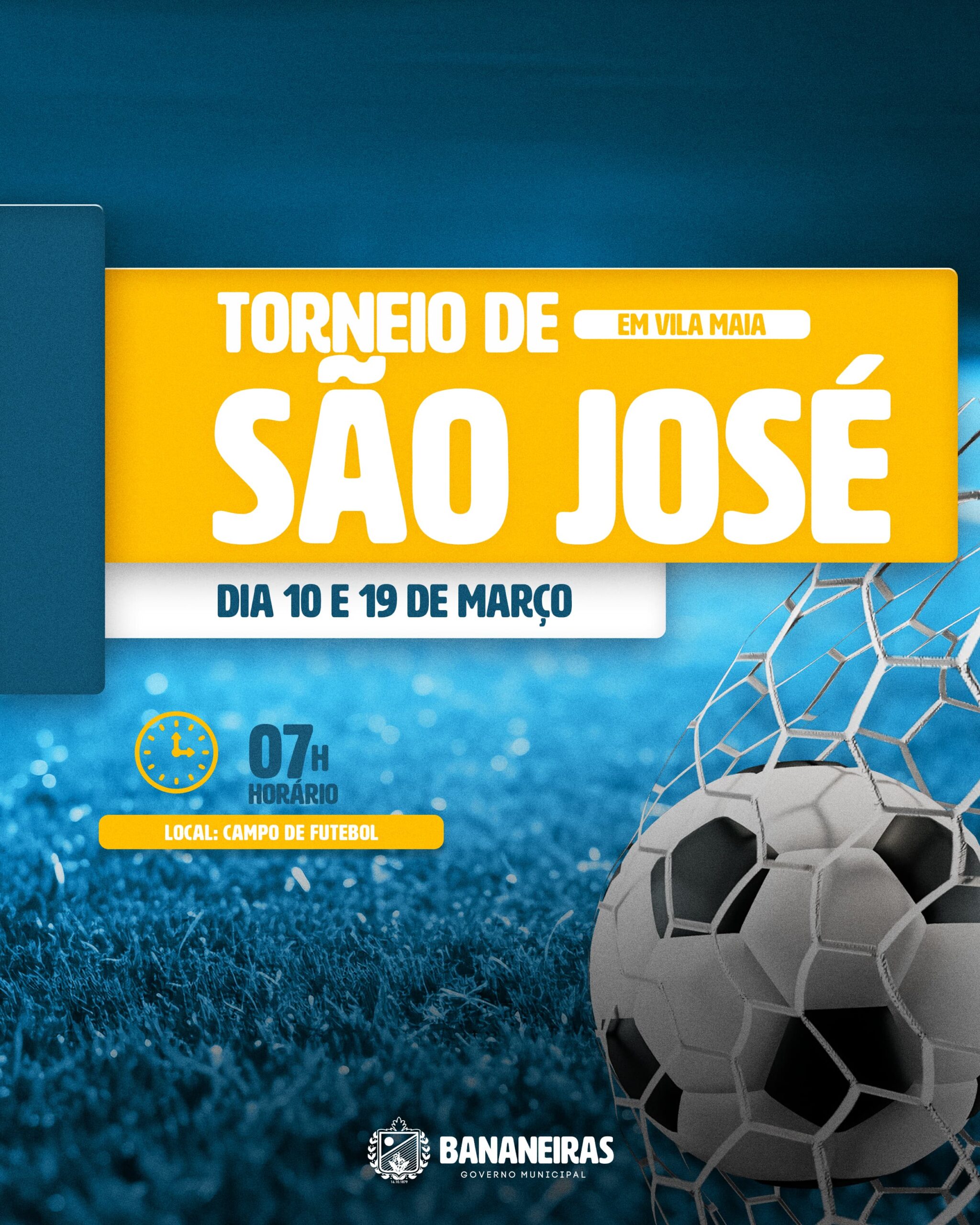 Prefeitura divulga datas do Torneio de São José, no Distrito de Vila Maia